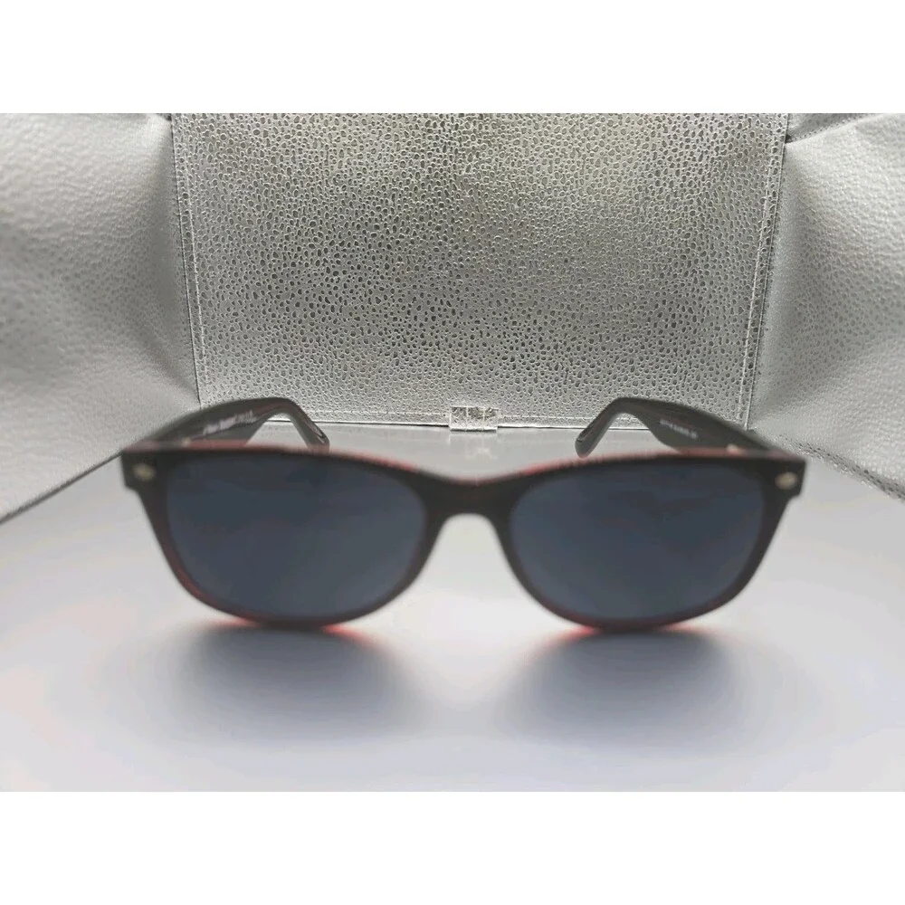 Marc Hunter 7924 Shiny Black & Red Tortoise Men’s Square Sunglasses 55-17-140